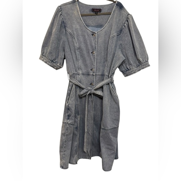 C Wonder by Christian Siriano Stretch Denim Dress - Picture 3 of 8